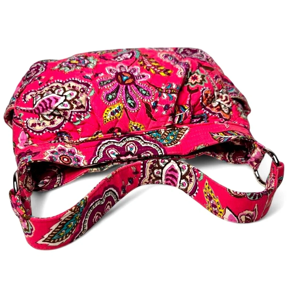 Vera Bradley Call Me Coral Quilted Handbag‎ Women's Floral Fabric Summer Resort
